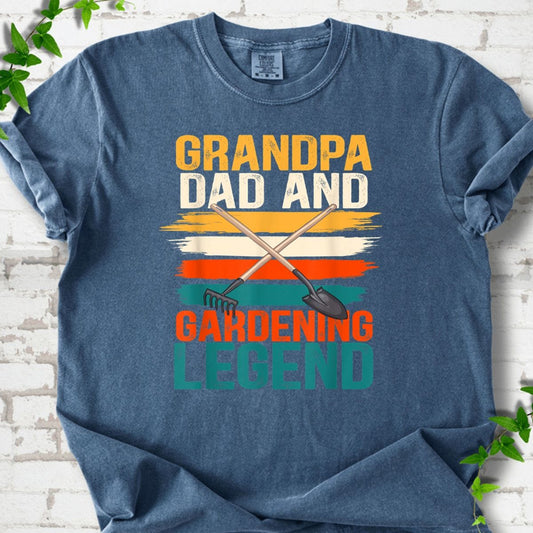 Grandpa Dad And Gardening Legend T-Shirt