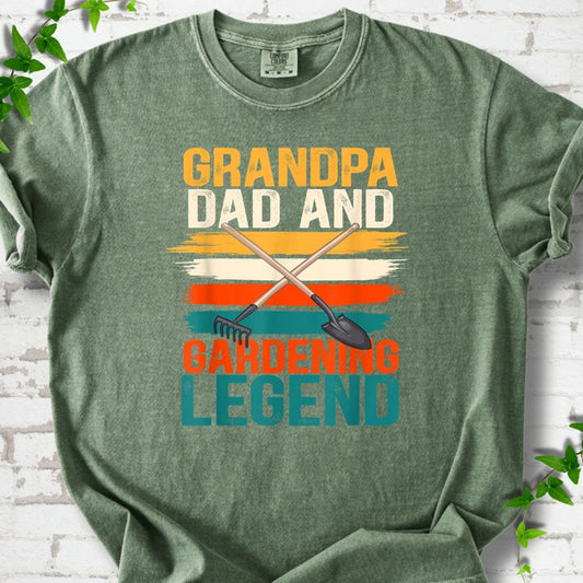 Grandpa Dad And Gardening Legend T-Shirt