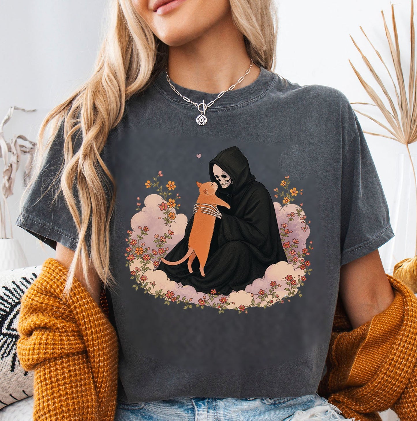 Grim Reaper's Cat T-Shirt