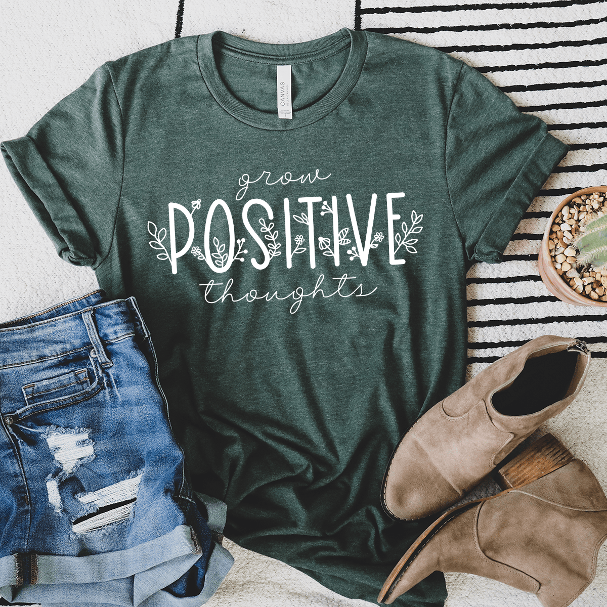 Grow Positive Thoughts Unisex Tee