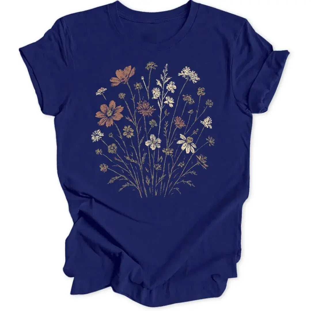 Grungy Flowers Unisex T-Shirt