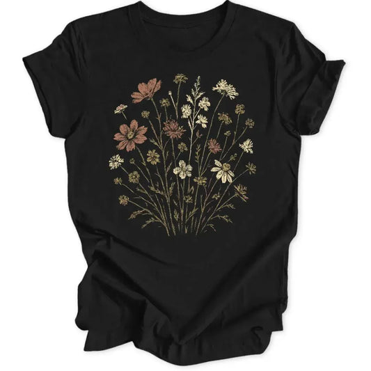 Grungy Flowers Unisex T-Shirt