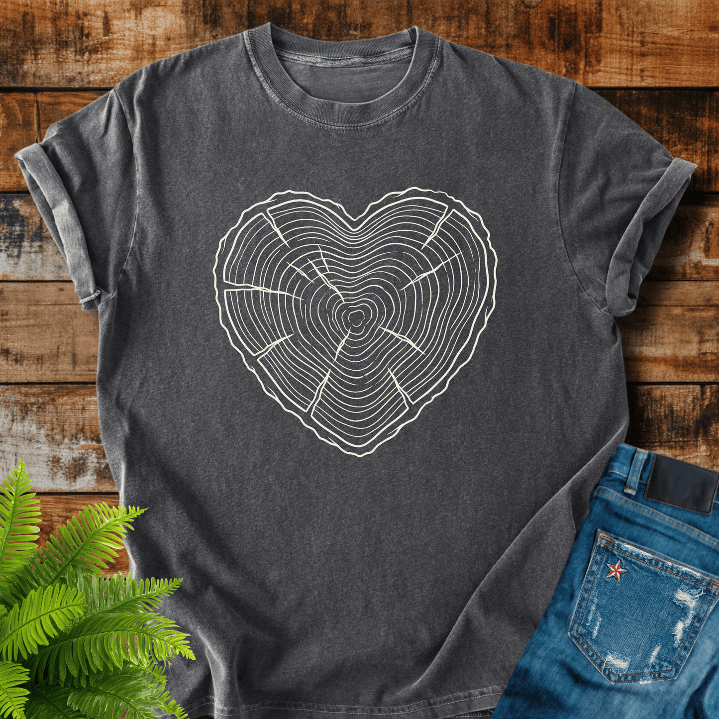 Heart Tree Rings T-shirt
