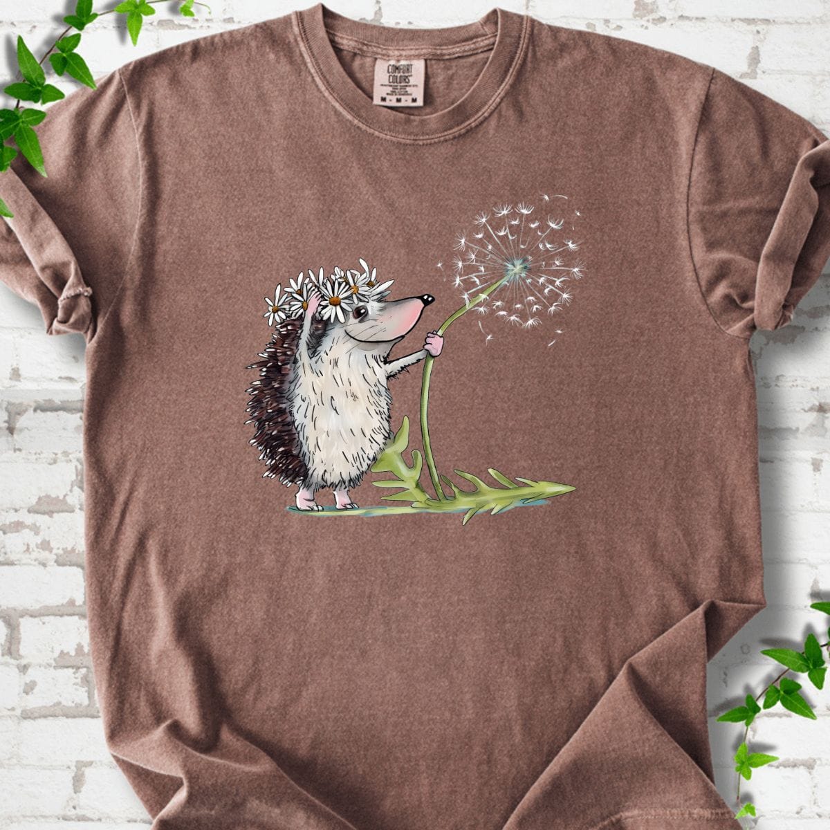 Hedgehog with Dandelion T-Shirt
