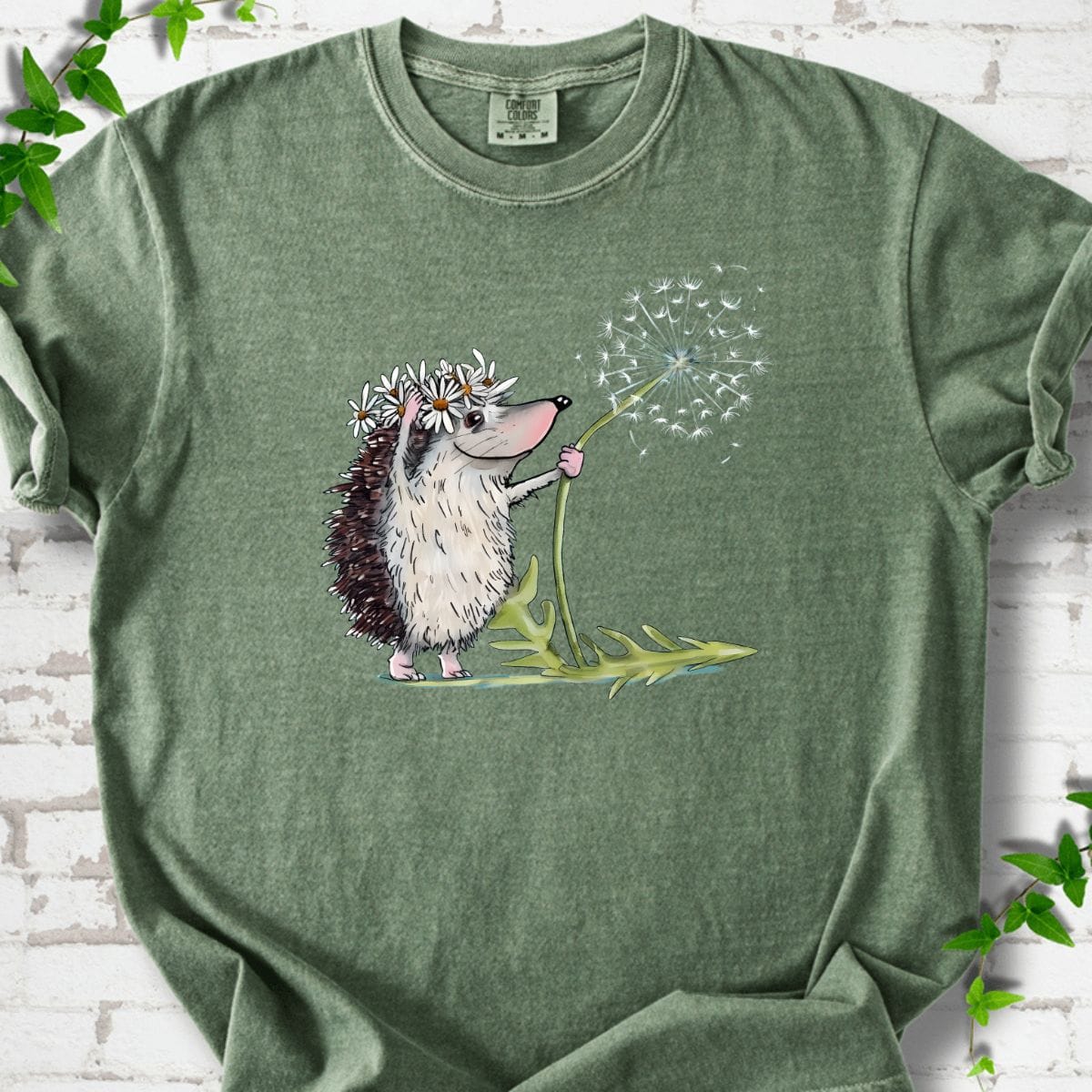Hedgehog with Dandelion T-Shirt