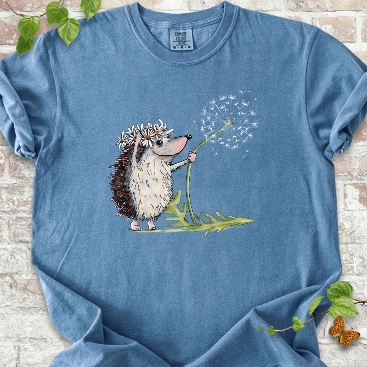 Hedgehog with Dandelion T-Shirt