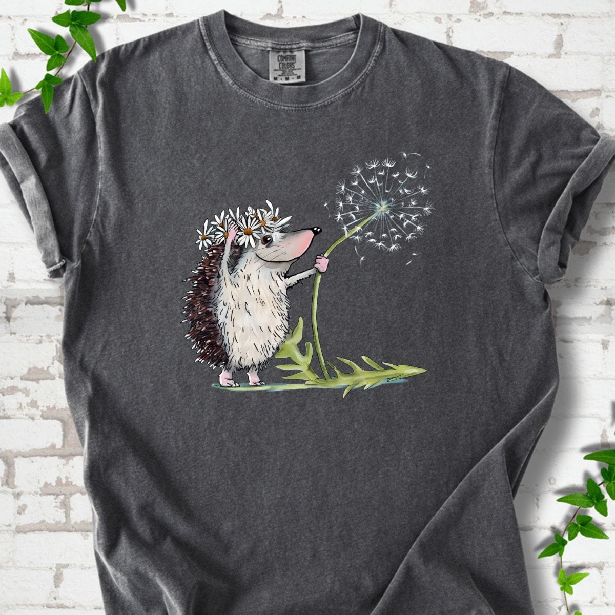 Hedgehog with Dandelion T-Shirt