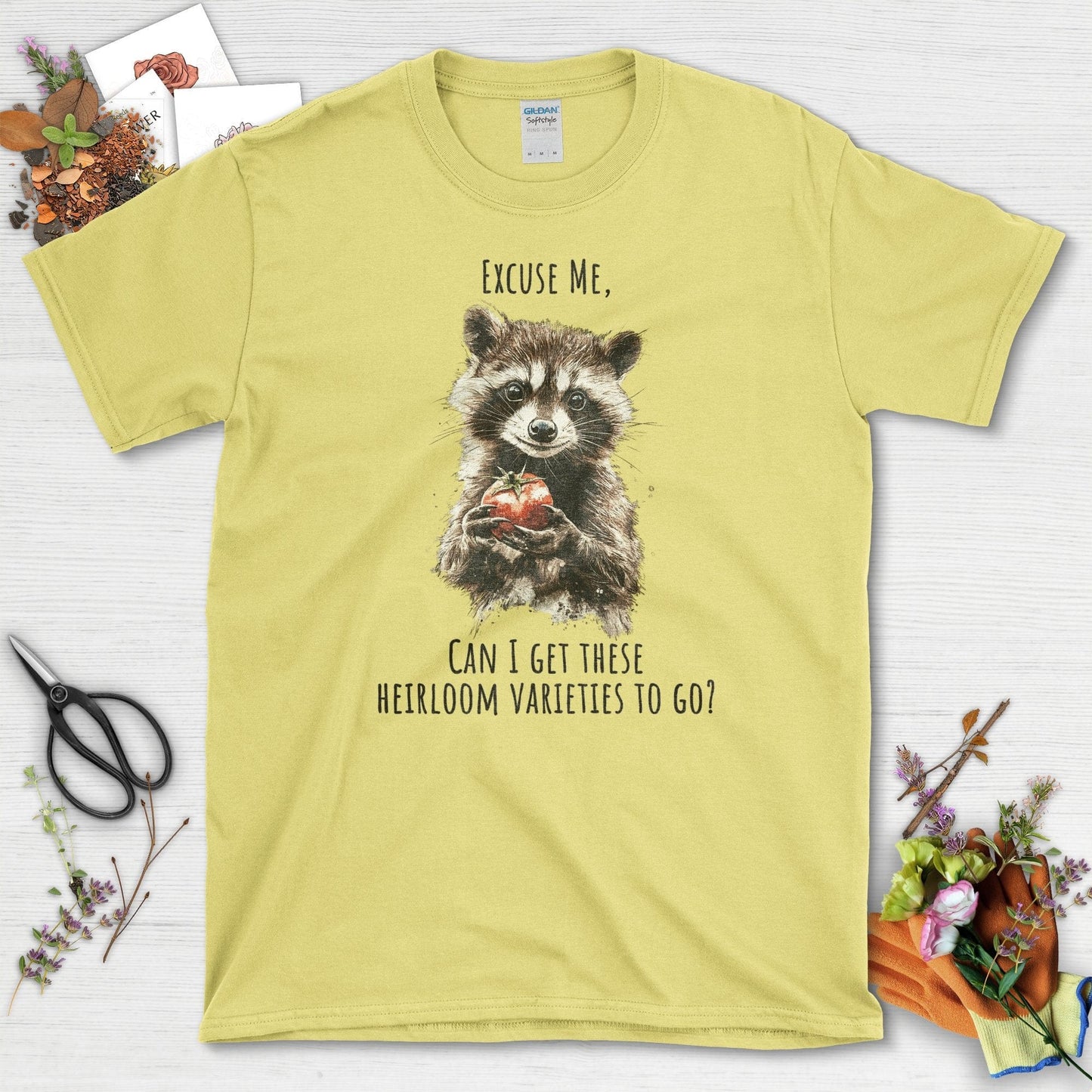 Heirloom Varieties Raccoon T-Shirt
