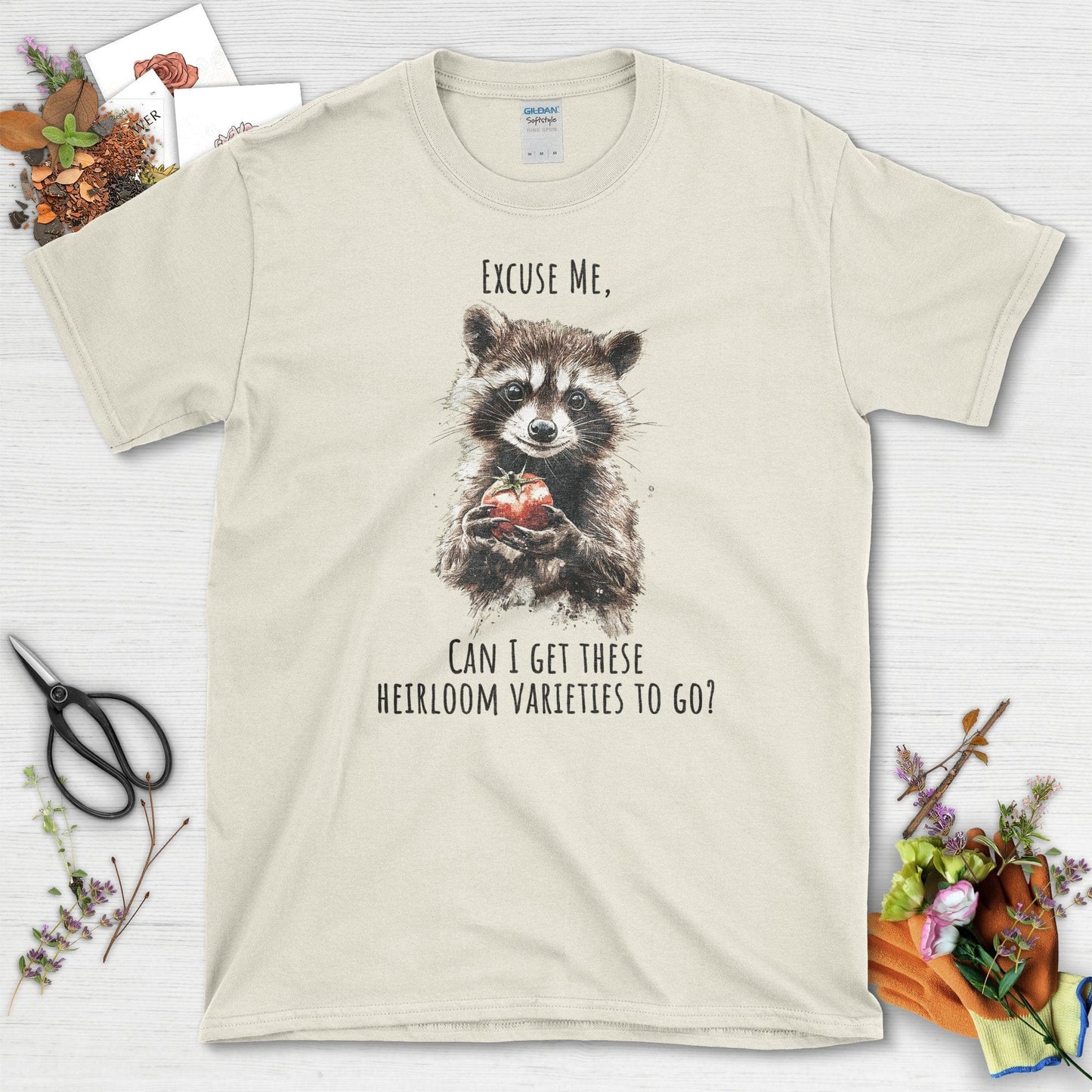 Heirloom Varieties Raccoon T-Shirt