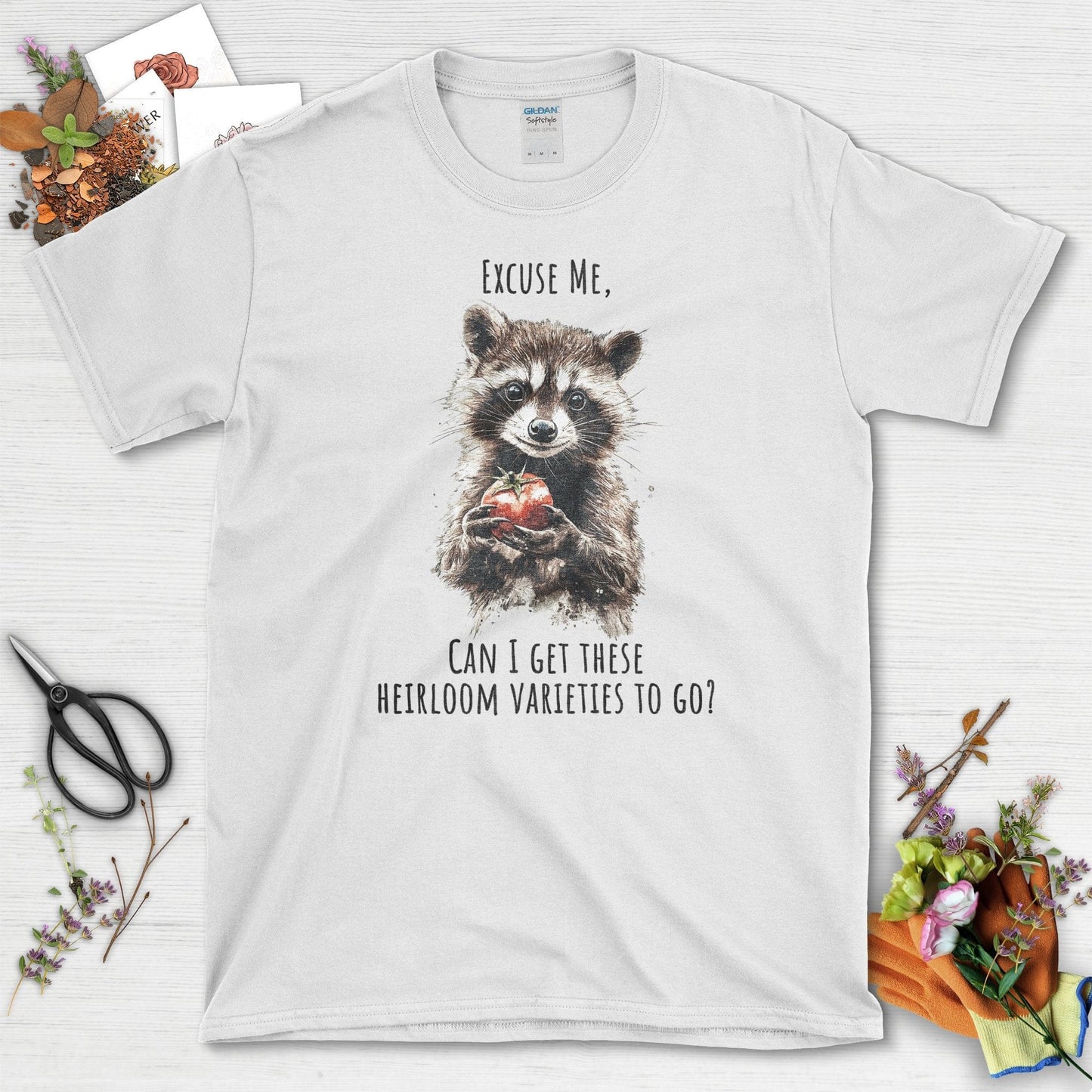 Heirloom Varieties Raccoon T-Shirt