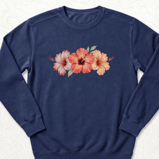 Hibiscus Flowers Sweatshirt