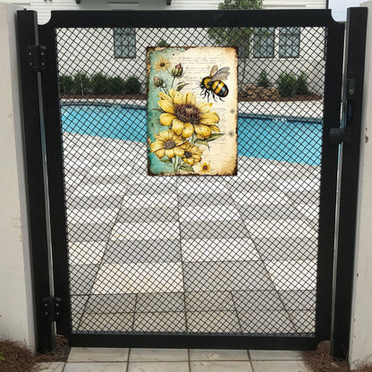 Honey Bee Metal Sign