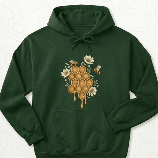 Honeycomb Bees Hoodie