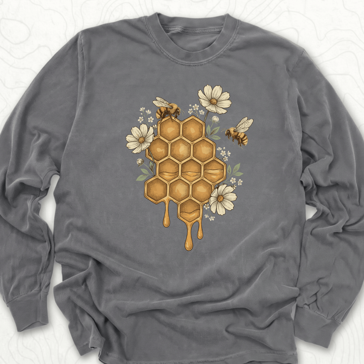 Honeycomb Bees LS T-shirt