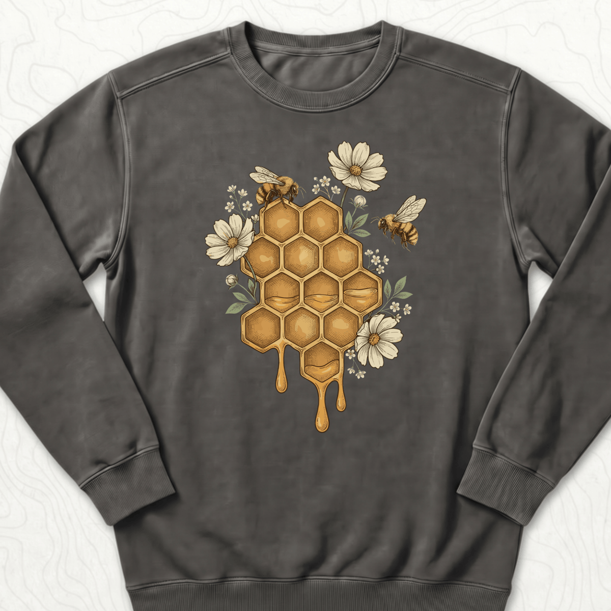 Honeycomb Bees Sweatshirt