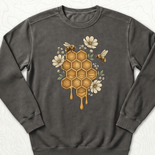 Honeycomb Bees Sweatshirt