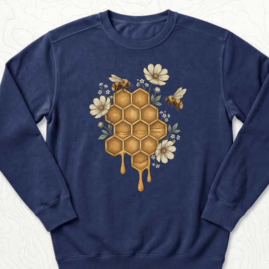 Honeycomb Bees Sweatshirt
