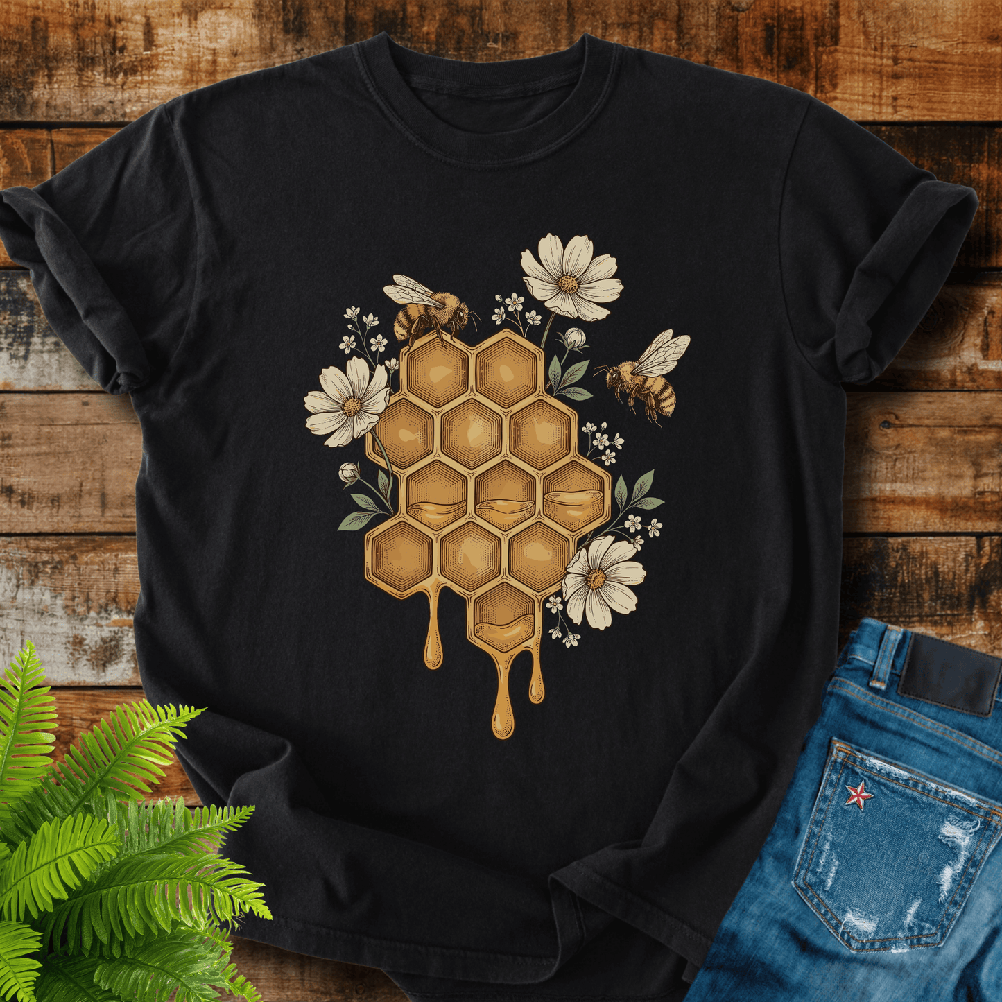 Honeycomb Bees T-shirt