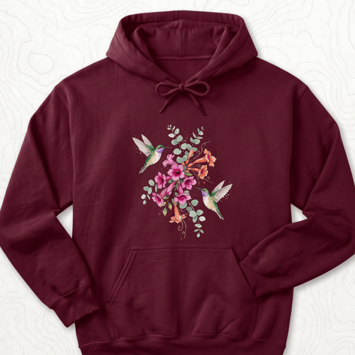 Hummingbird Bouquet Hoodie