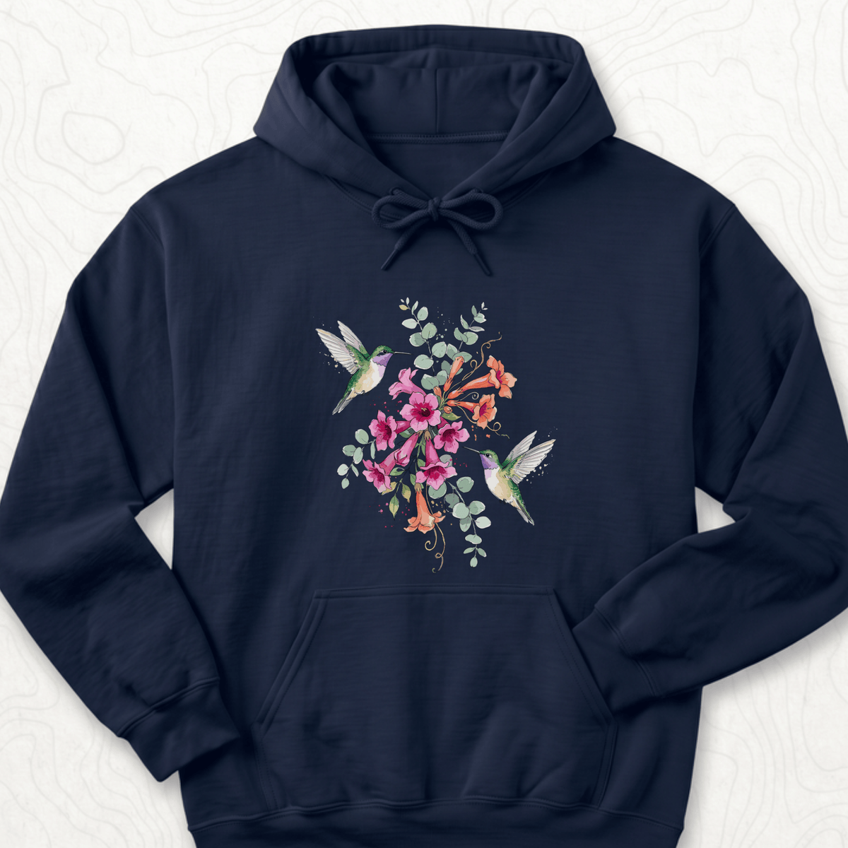 Hummingbird Bouquet Hoodie