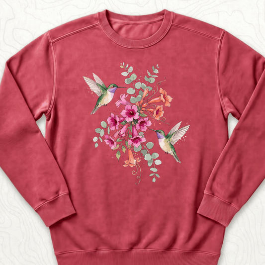 Hummingbird Bouquet Sweatshirt