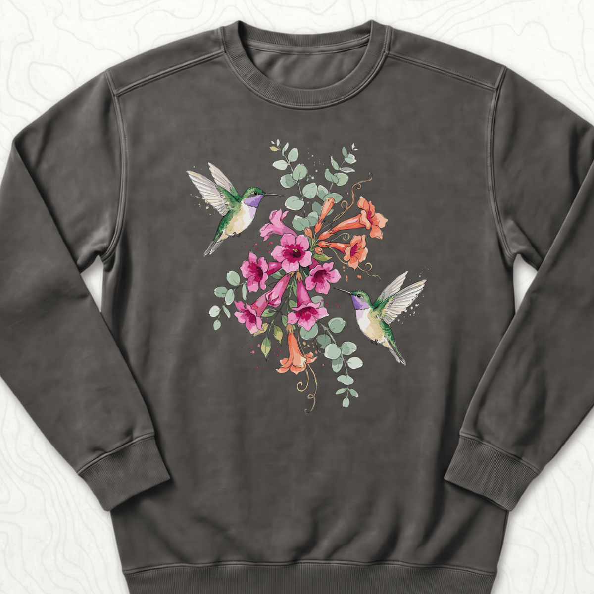 Hummingbird Bouquet Sweatshirt
