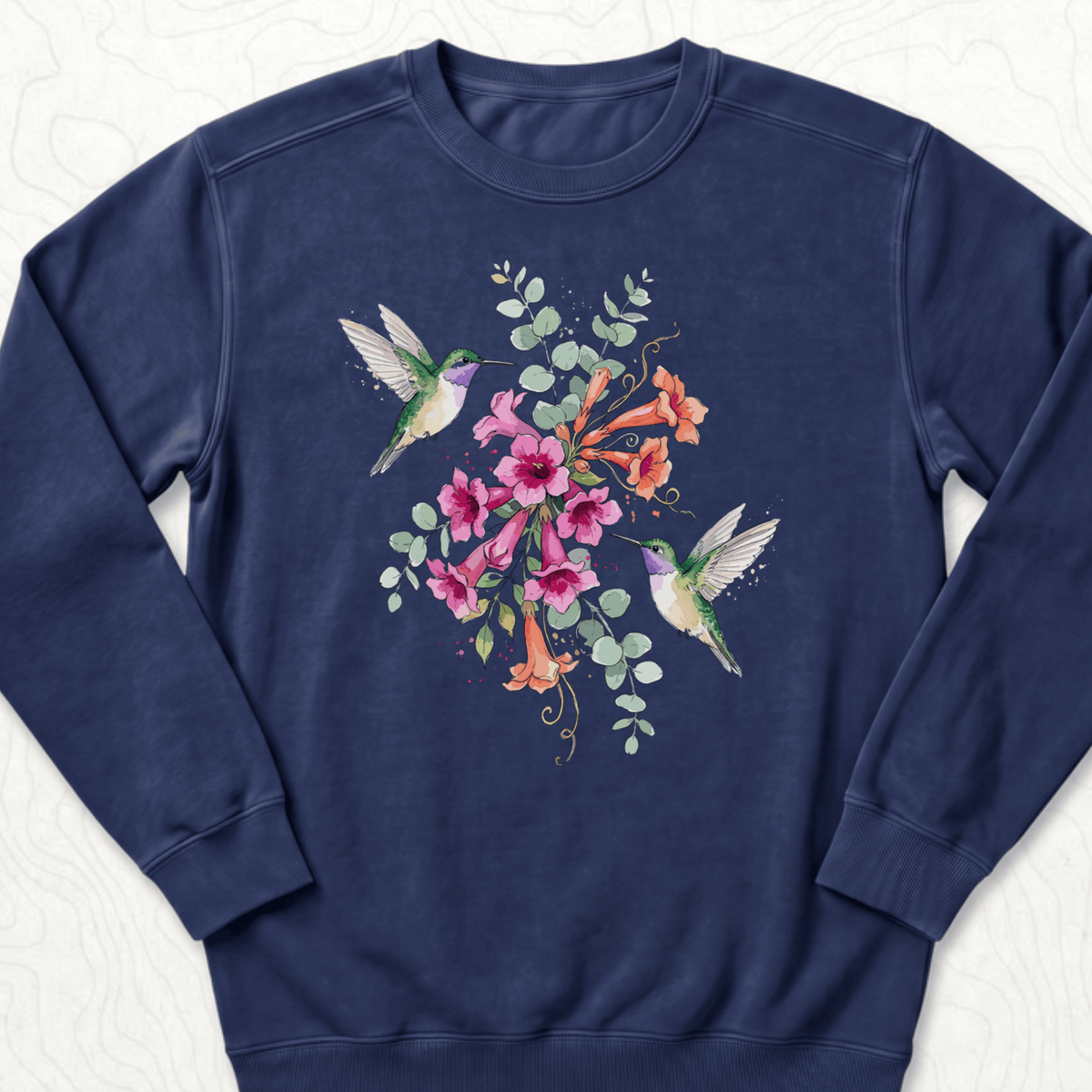 Hummingbird Bouquet Sweatshirt