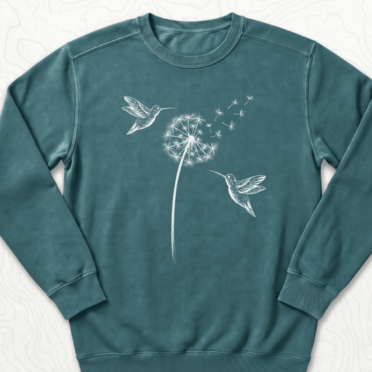 Hummingbird Dandelion Sweatshirt