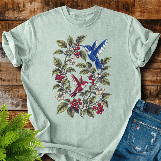 Hummingbird Wreath T-shirt