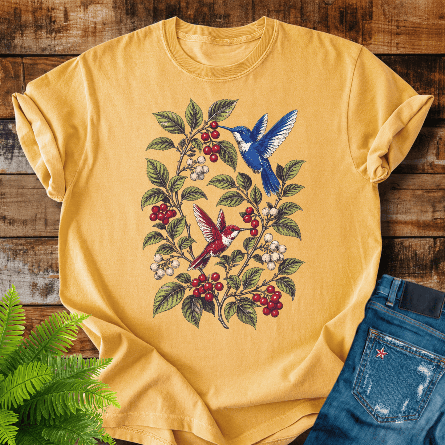 Hummingbird Wreath T-shirt