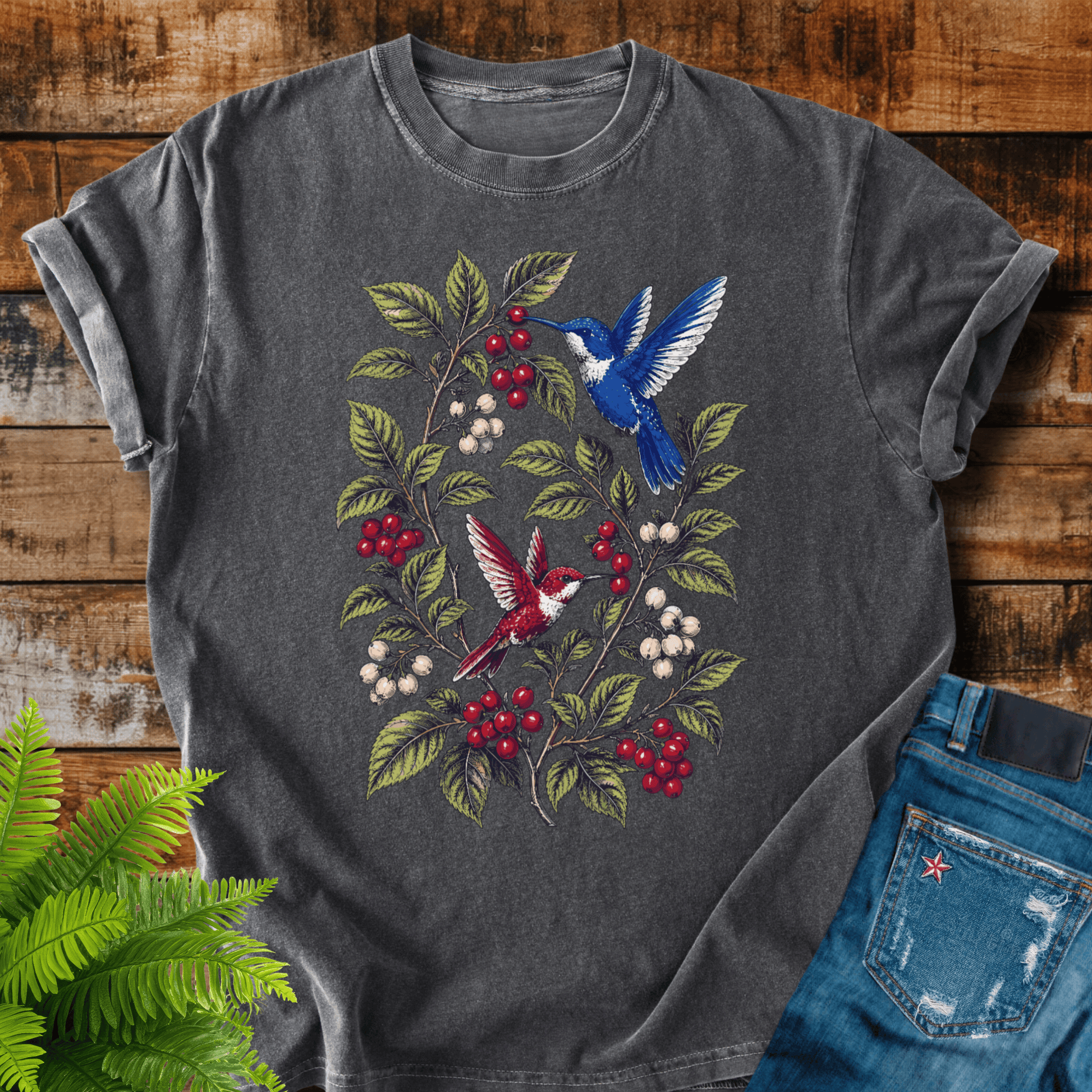 Hummingbird Wreath T-shirt