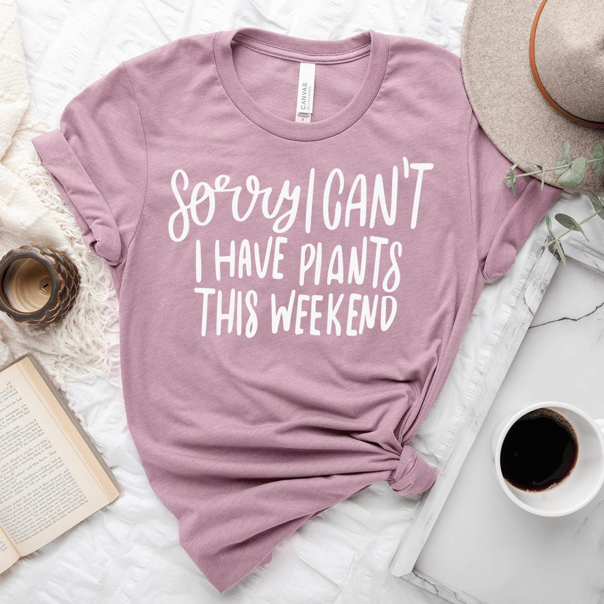 I Can't I Have Plants Unisex Tee