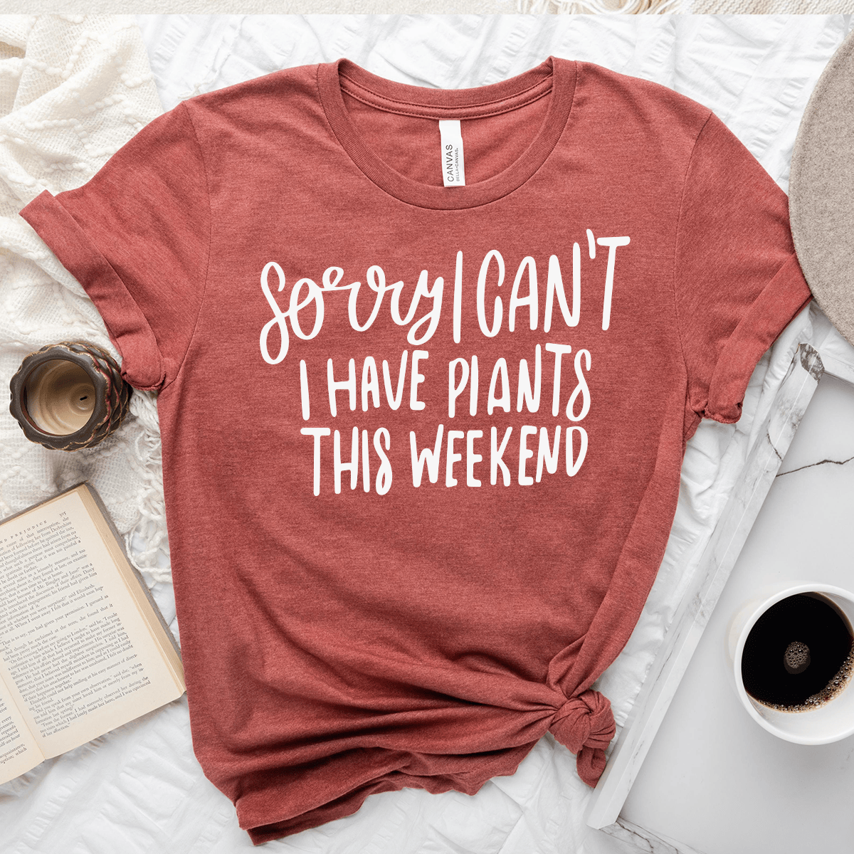 I Can't I Have Plants Unisex Tee