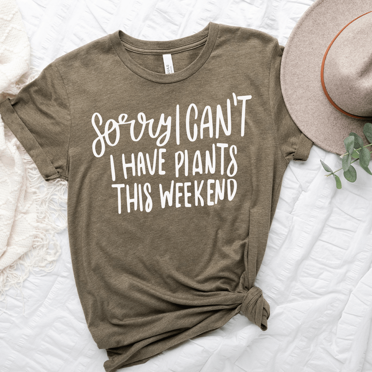 I Can't I Have Plants Unisex Tee