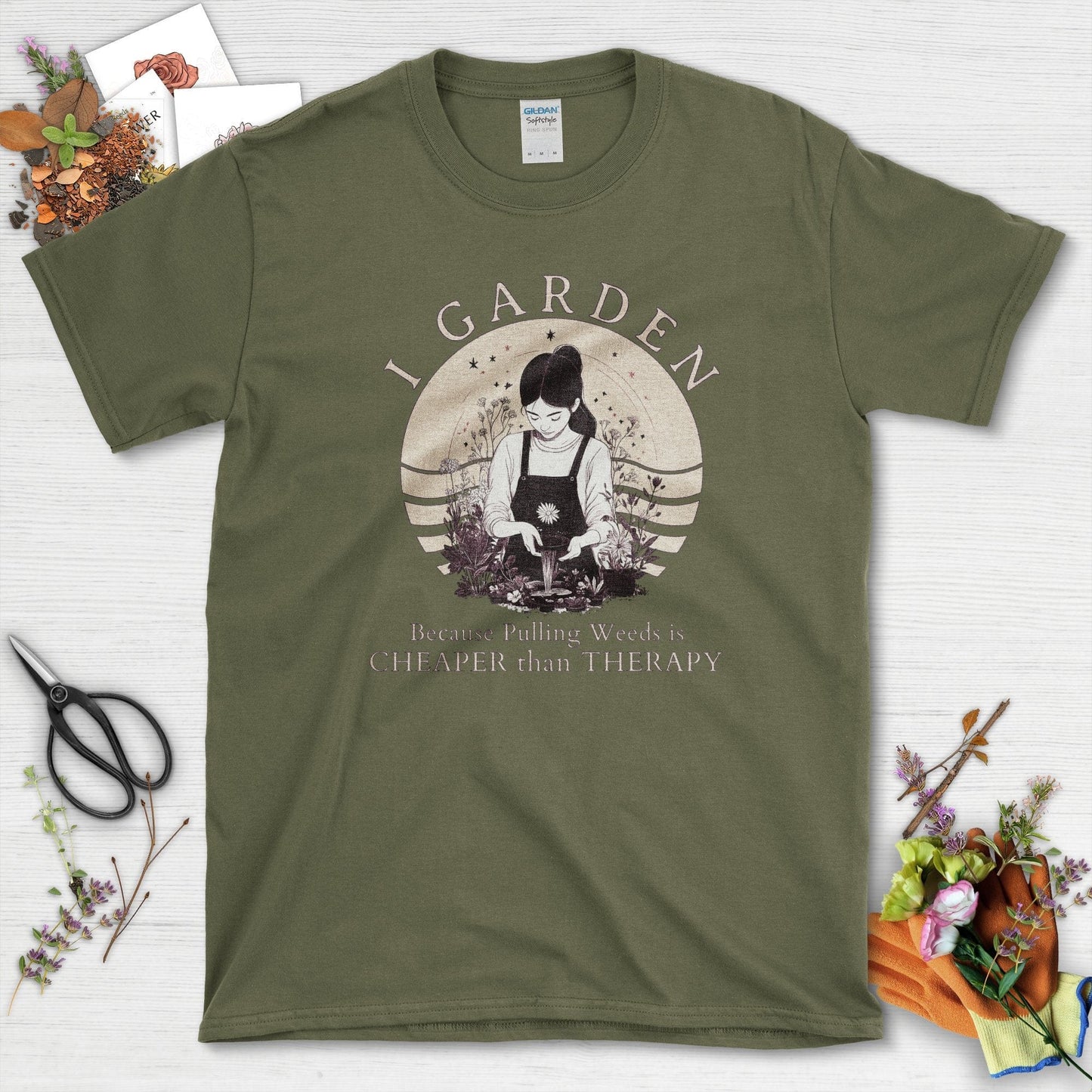 I Garden Cheaper Than Therapy T-Shirt