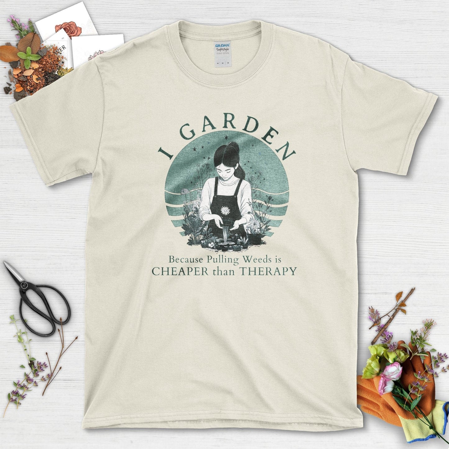 I Garden Cheaper Than Therapy T-Shirt