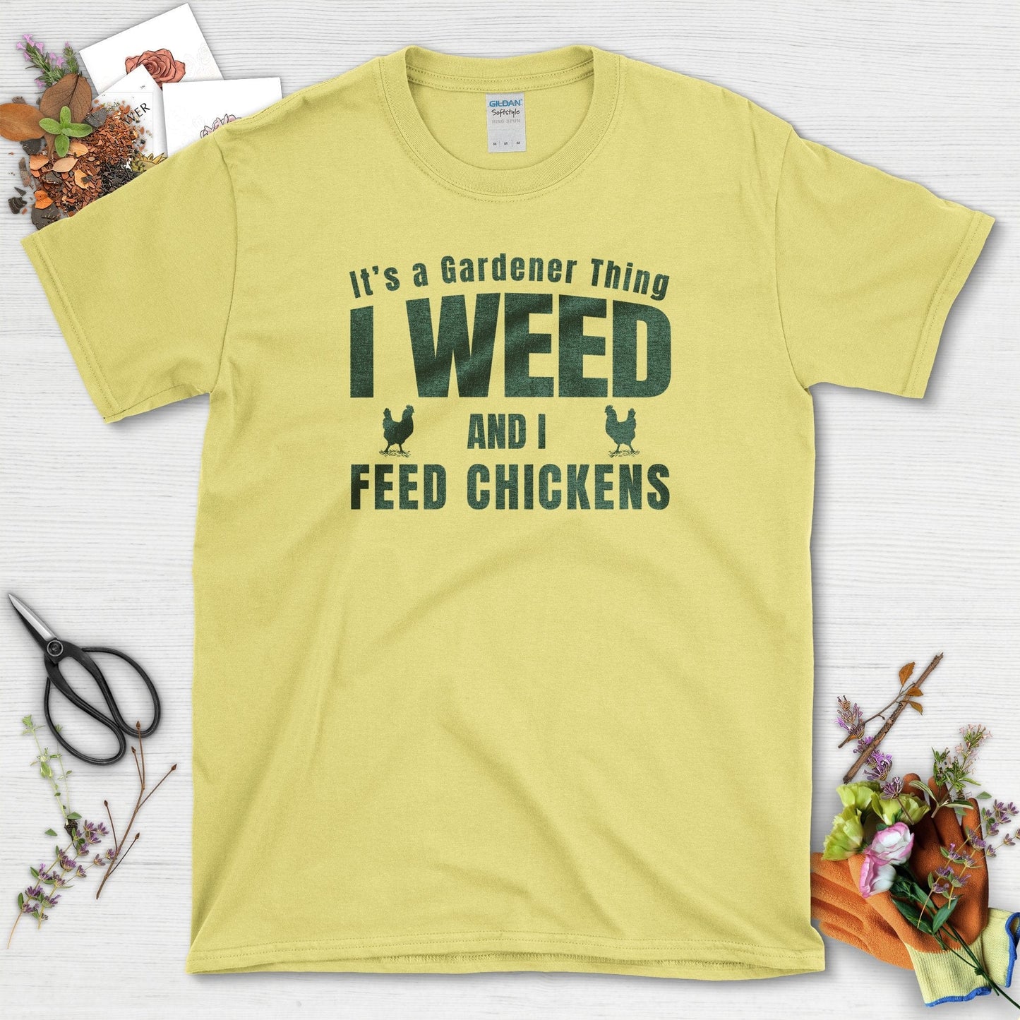 I Weed And I Feed Chickens T-Shirt