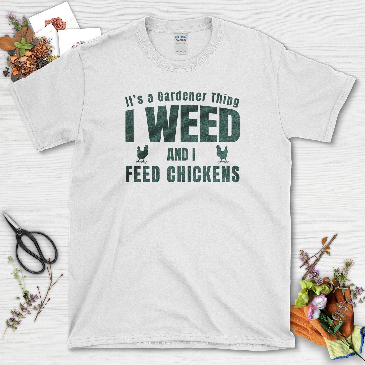 I Weed And I Feed Chickens T-Shirt