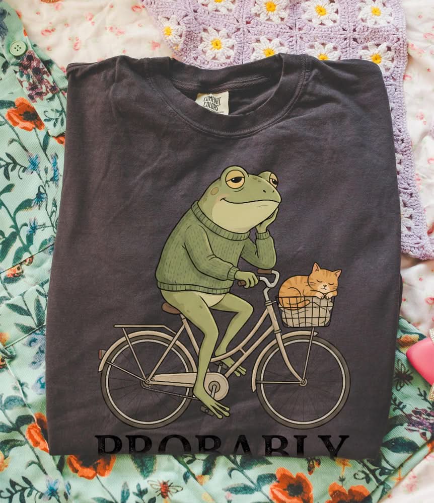 Probably Overthinking Frog T-shirt