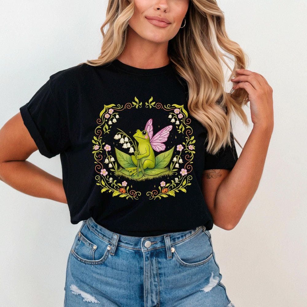 Frog Fairy Wildflower T-Shirt