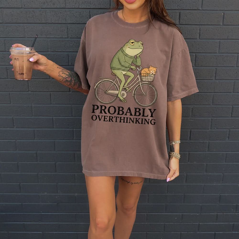 Probably Overthinking Frog T-shirt