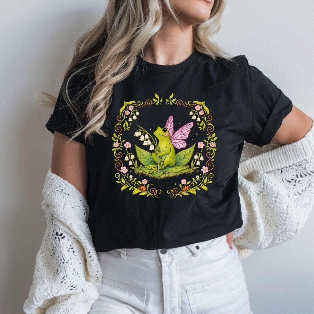 Frog Fairy Wildflower T-Shirt