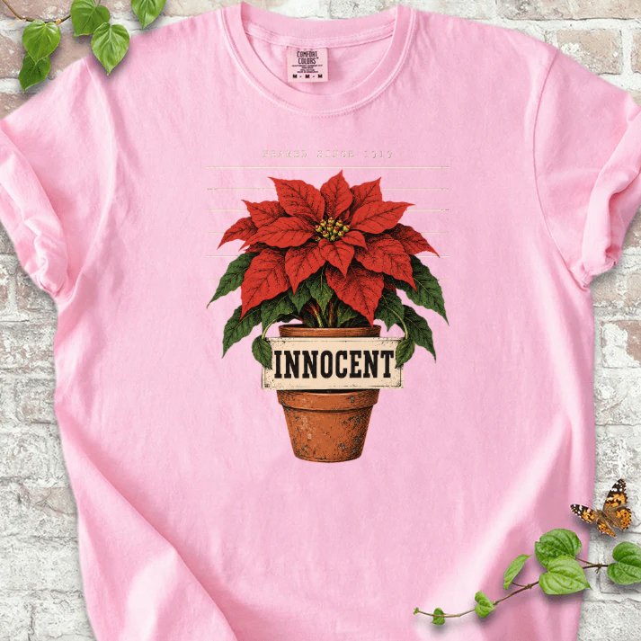Innocent Poinsettia Mugshot T-Shirt in Blossom – PlotlyGarden