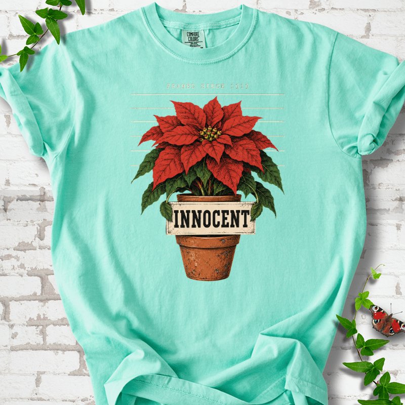 Innocent Poinsettia Mugshot T-Shirt in Island Reef – PlotlyGarden