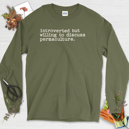 Introverted discuss permaculture Long Sleeve