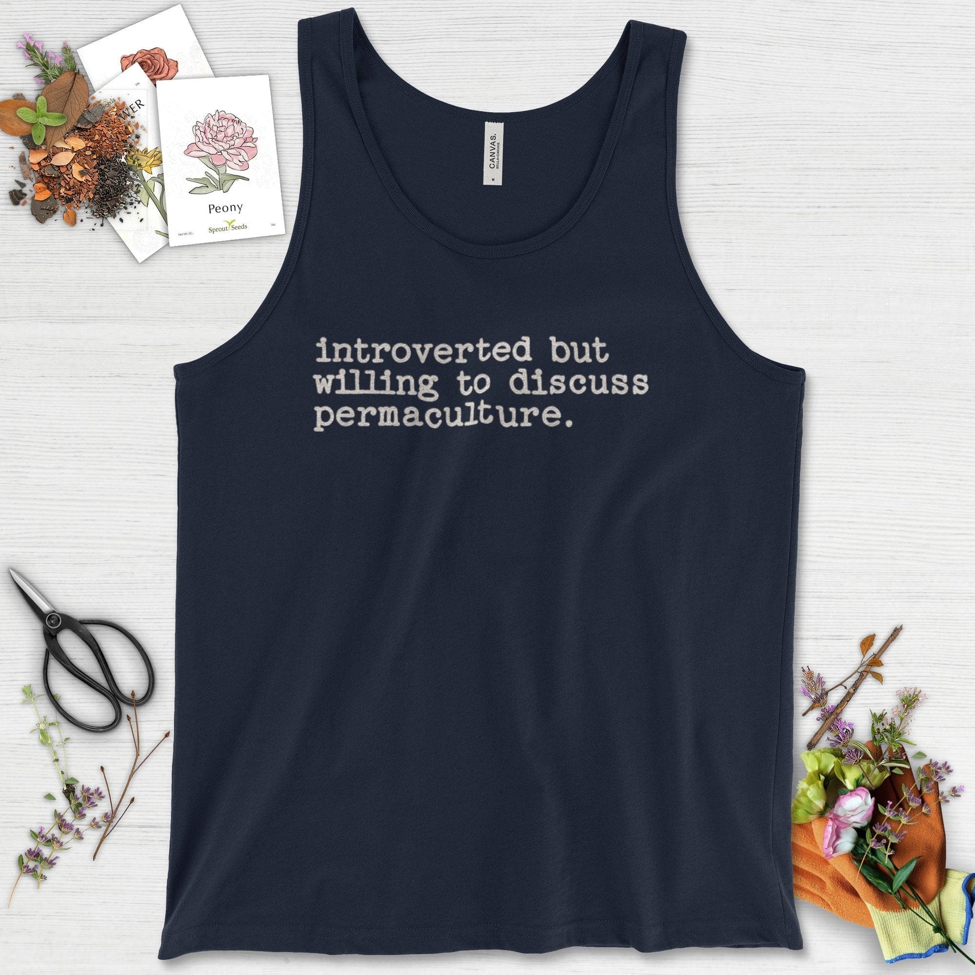 Introverted discuss permaculture Tank Top
