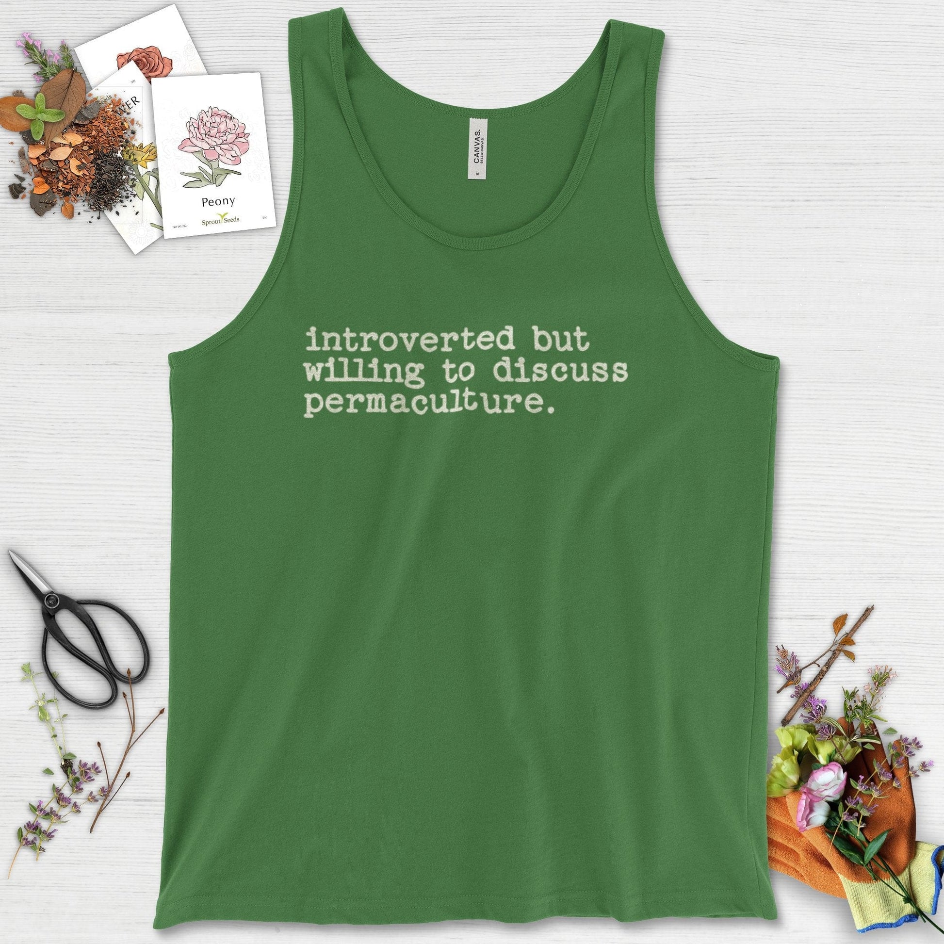 Introverted discuss permaculture Tank Top