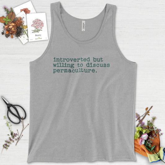 Introverted discuss permaculture Tank Top