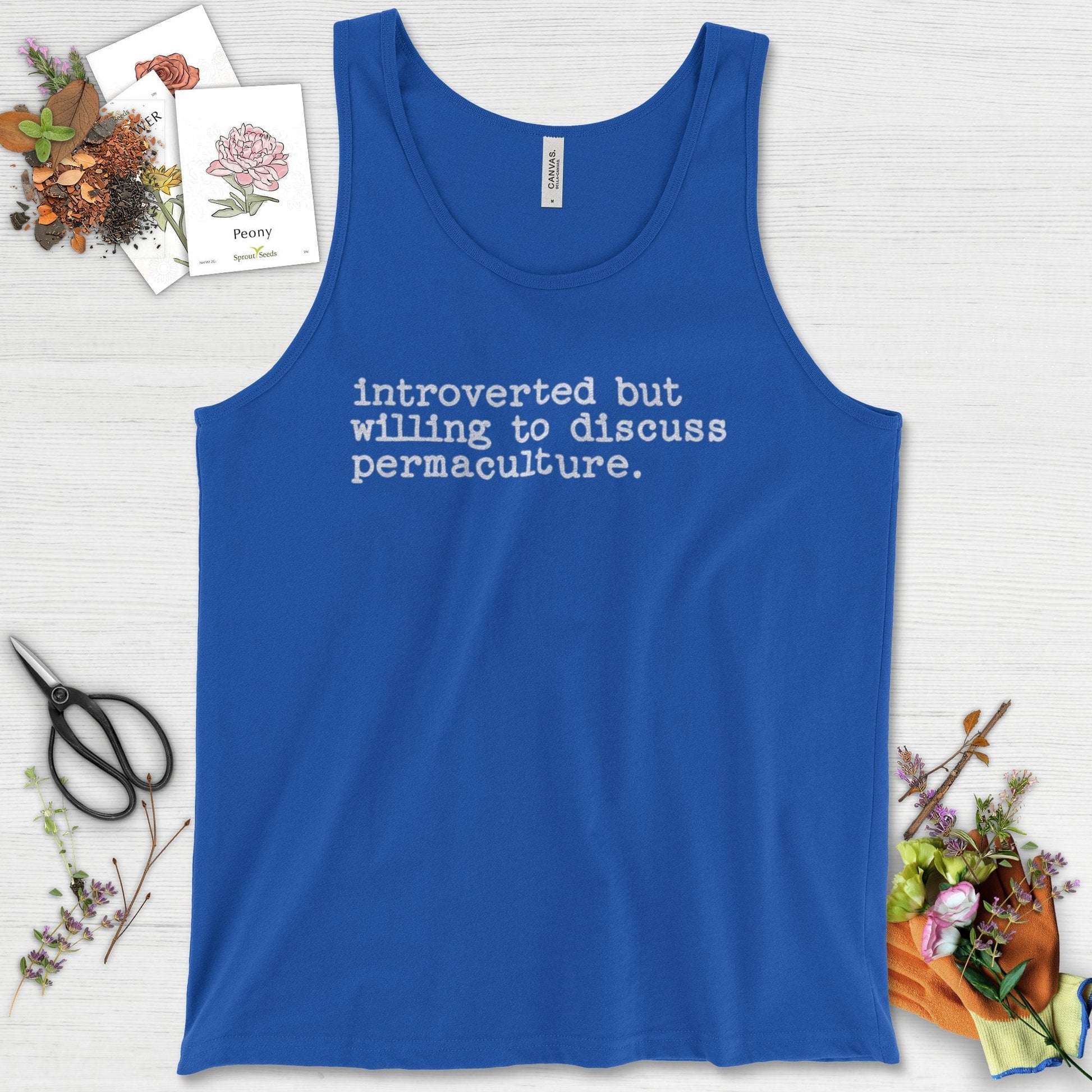 Introverted discuss permaculture Tank Top