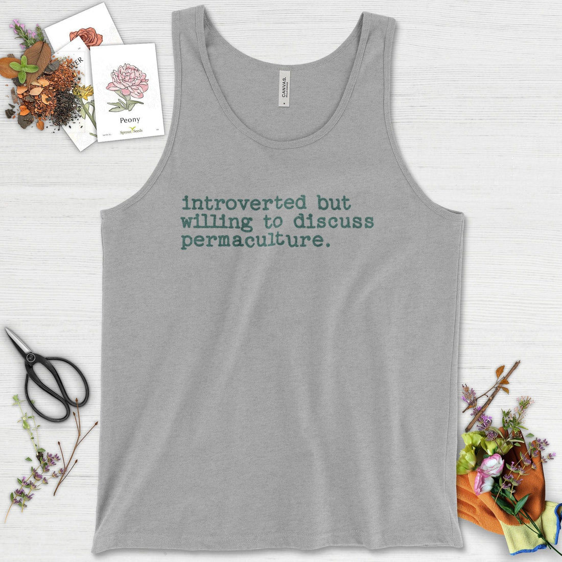 Introverted discuss permaculture Tank Top